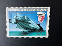 Madagascar Madagaskar 1992 Bl. Mi. 1396 I Ferdinand Conte Graf Von Zeppelin Ballon - Zeppelines