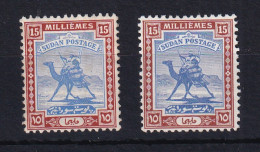 Sdn: 1927/41   Arab Postman    SG43 / 43b    15m    [Ordinary And Chalk]  MH - Soedan (...-1951)