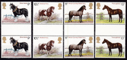 GB, 1978, 769/72,  MNH **, 100 Jahre Shire Horse Society.  Gutter Pair - Nuovi