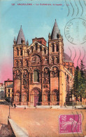 FRANCE - Angoulème - Vue Sur La Façade De La Cathédrale - Colorisé - Carte Postale Ancienne - Angouleme