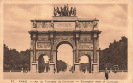 FRANCE - Paris - Vue Générale De L'Arc De Triomphe Du Carrousel - Carte Postale Ancienne - Arc De Triomphe