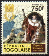 TOGO 2011 - 1v - MNH - 190th Anniversary Of Napoleon Bonaparte - Map - Horse - Napoleone - Eagle - Cheval - Aigle Pferd - Napoleone