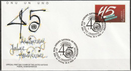 UNO Wien 1990 FDC Mi-Nr.104 45 Jahre UNO ( D 3178)  Günstige Versandkosten - FDC