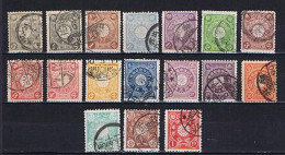 Japan 1899-1907: Chrysanthemum, 17 Diff. Used, Gestempelt - Gebraucht