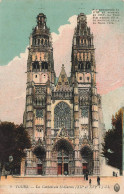 FRANCE - Tours - Vue Générale De L'entrée De La Cathédrale St Galien ( XII E Et XVI E S ) - L L - Carte Postale Ancienne - Tours