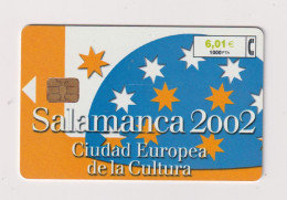 SPAIN - Salamanca 2002 Chip Phonecard - Werbekarten