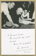 Françoise Giroud (1916-2003) - French Journalist - Signed Card + Photo - 2001 - Schrijvers