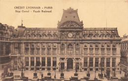 FRANCE - Crédit Lyonnais - Paris - Siège Central - Vue Générale De La Façade Boulevard - Carte Postale Ancienne - Kirchen