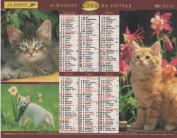 CALENDRIER ANNEE 2000, COMPLET, CHATONS, CHIOTS COULEUR  REF 14384 - Tamaño Grande : 1991-00