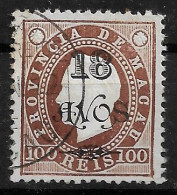 MACAU 1902 D. LUIS I SURCHARGED USED (NP#70-P12-L8) - Used Stamps