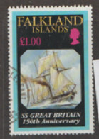 Falkland Islands  1993 SG 686   £1 S DS Great Britain Anniversary  Fine Used; - Falkland Islands