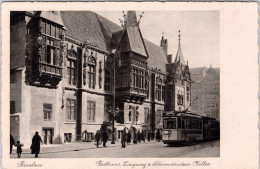 Breslau , Eingang Z. Schweidnitzer Keller (Strassenbahn / Tram) (Stempel: Breslau 1929) - Schlesien