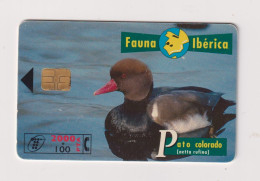 SPAIN - Red Crested Pochard Chip Phonecard - Conmemorativas Y Publicitarias