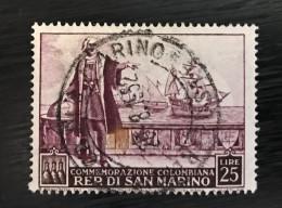 Timbre Oblitéré Saint Marin 1952 - Used Stamps