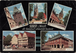 ALLEMAGNE - Soest I Westf Die Hansestadt Altdeutscher Bauknst - Multivues - Carte Postale - Soest