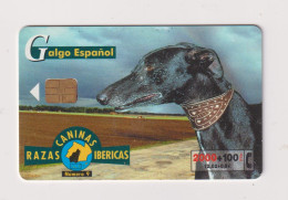 SPAIN - Dog Spanish Greyhound Chip Phonecard - Werbekarten