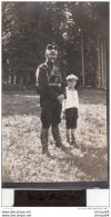 65Cu  Suisse Photo Guerre 14/18 Büreu Enfant Et Officier - Autres & Non Classés