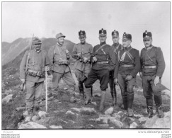 65Cu  Suisse Photo Guerre 14/18 Alpe Di Gesero Les Militaires Officiers Au Passo Di P. Jorio En Aout 1915 - Autres & Non Classés