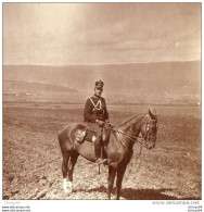 65Cu  Suisse Photo Guerre 14/18 Büreu Soldat Officier à Cheval - Autres & Non Classés