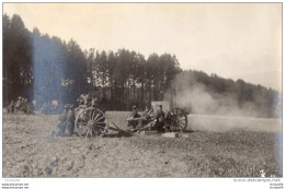 65Cu  Suisse Carte Photo Guerre 14/18 Büreu Schiessplatz Champ De Tir Canons En Action - Autres & Non Classés