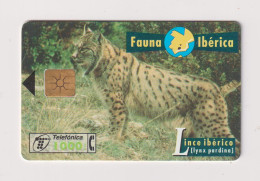 SPAIN - Iberian Lynx Chip Phonecard - Werbekarten