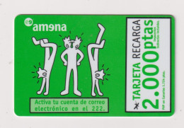 SPAIN - Amena Remote Phonecard - Werbekarten