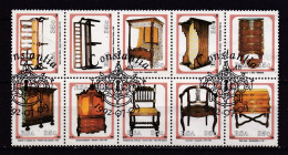 SOUTH AFRICA 1992 CTO Block 845-854 Cape Furniture #5377 - Gebruikt