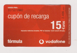 SPAIN - Vodaphone Remote Phonecard - Herdenkingsreclame