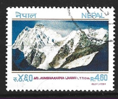NEPAL. N°490 Oblitéré De 1991. Mont Kumbhakarna. - Montañas