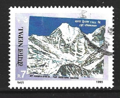 NEPAL. N°577 Oblitéré De 1995. Mont Nampa. - Montagne