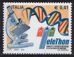 Italia / Italia 2002 Correo 2615 **/MNH Telethon 2.002. Telemaratón Benéfico De - 2001-10: Mint/hinged