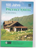 B100 895 Festschrift 100 Jahre Geraer Hütte Deutscher Alpenverein Rarität ! - Oude Boeken