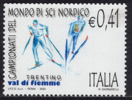 Italia / Italia 2003 Correo 2626 **/MNH Campeonatos Mundiales De Esquí Nórdico. - 2001-10: Mint/hinged