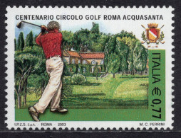 Italia / Italia 2003 Correo 2634 **/MNH Centenario Del Círculo De Golf Acquasan - 2001-10: Mint/hinged