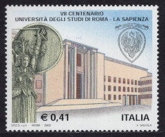 Italia / Italia 2003 Correo 2638 **/MNH Universidad "La Sapienza". Roma.  - 2001-10: Mint/hinged