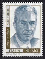 Italia / Italia 2003 Correo 2644 **/MNH Asesinato Del Ex Primer Ministro Aldo M - 2001-10: Mint/hinged