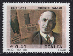 Italia / Italia 2003 Correo 2656 **/MNH Muerte Delperiodista Eugenio Balzan.  - 2001-10: Mint/hinged