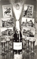 FRANCE - Divers Aspects De Reims (Marne) -  Une Bouteille De Champagne Et Des Photos De Reims - Carte Postale Ancienne - Reims
