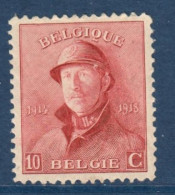 Belgique België, *, Yv 178, Mi 158, SG 250, - 1919-1920 Roi Casqué