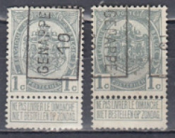 1449 Voorafstempeling Op Nr 81 - GENAPPE 10 - Positie A & B - Roller Precancels 1910-19