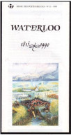 BELGIQUE BELGIUM 1990 - Official Philatelic Document - Waterloo - Napoleon - Technical Details - Leaflet - Notice Battle - Napoleone