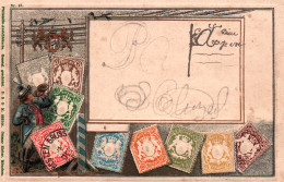 Représentation De Timbres - Stamps Bayern, Germany - Carte Gaufrée Ottmar Zieher N° 41 (pas D'illustration) - Sellos (representaciones)