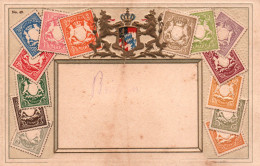 Représentation De Timbres - Stamps Bayern, Germany - Carte Gaufrée Ottmar Zieher N° 42 (pas D'illustration) - Postzegels (afbeeldingen)