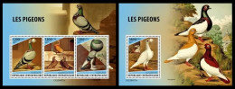 Cemtral Africa  2023 Pigeons. (421) OFFICIAL ISSUE - Tauben & Flughühner