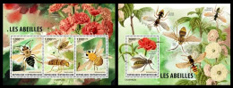 Cemtral Africa  2023 Bees. (422) OFFICIAL ISSUE - Bienen