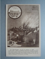 BEAURAING - Incendie Du Château En 1889 - Beauraing