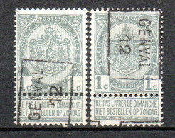 1753 Voorafstempeling Op Nr 53 - GENVAL 12 - Positie A & B - Rollenmarken 1910-19