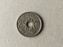 France 25 Cts Lindauer 1923 - 25 Centimes