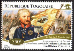 TOGO 2015 - 1v - MNH - 200th Anniversary Of Waterloo Battle - Napoleon - Gebhard Leberecht Von Blücher - Napoléon