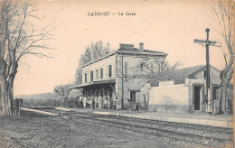 CADENET (Vaucluse) - La Gare - Voie Ferrée - Voyagé 1927 (2 Scans) Tassel, 11 Rue De La Croix-Faubin à Paris 11e - Cadenet